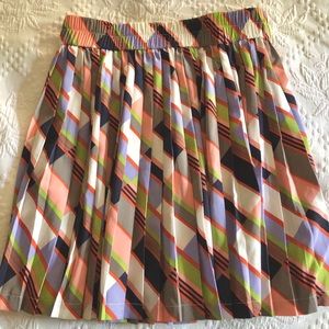 Banana Republic multicolor pleated skirt size 2